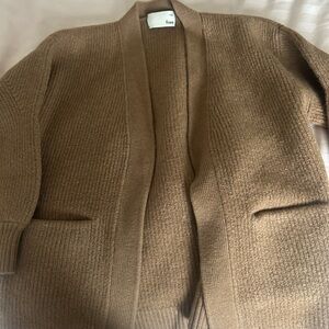 Wilfred Tan Cardigan Sweater